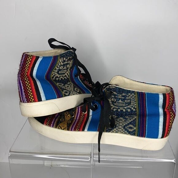 Iskay Woven High Top Inca Tapestry Sneakers Eco-Friendly Men's 8 - Picture 13 of 13